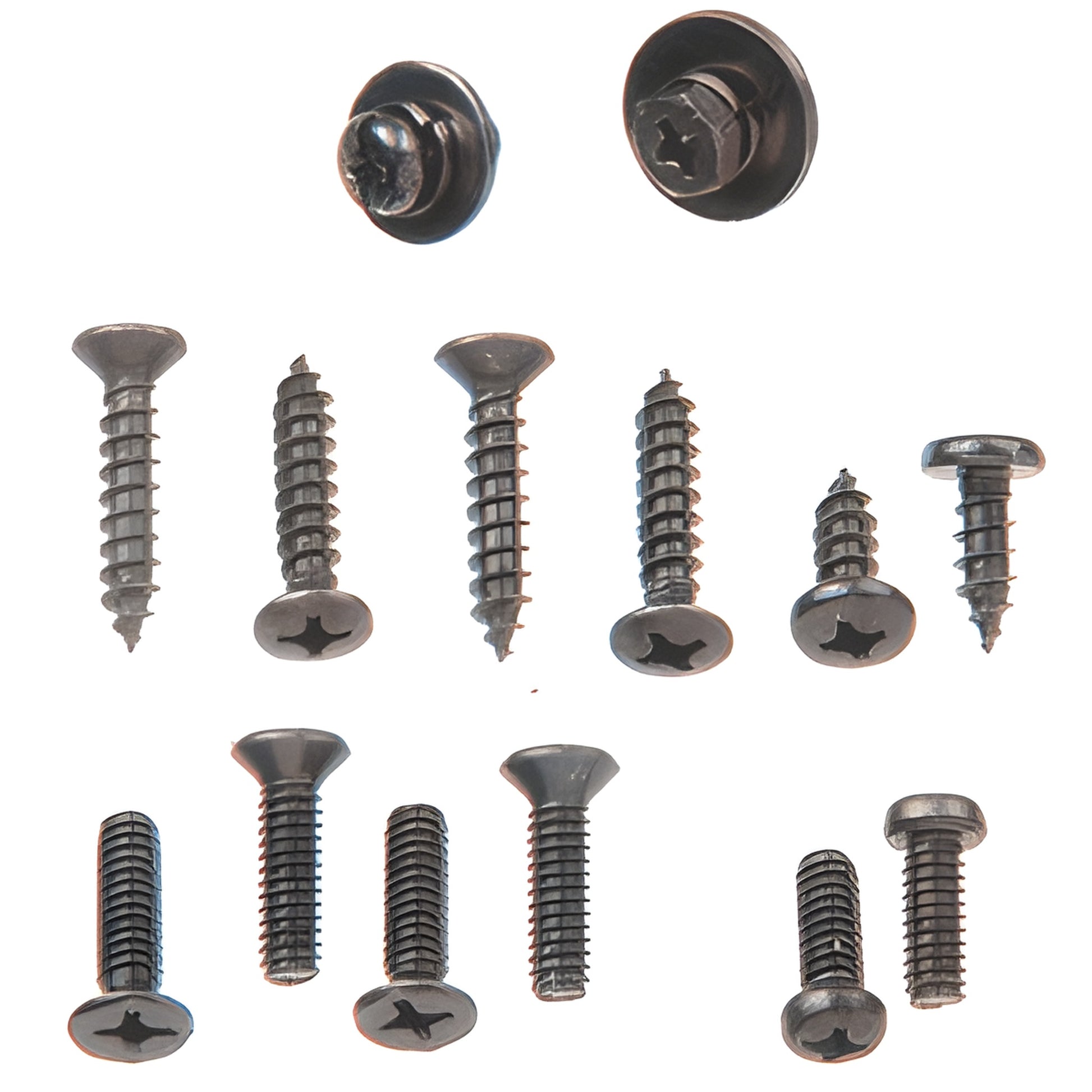 PR50SDU dark bronze replacement screw kit for CRL PR40/PR50 surface door closers, assorted screws and fasteners