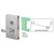 CRL 6x10 Satin Anodized Center Door Lock LHR Deadlatch Storeroom