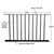 CRL Matte Black 48x48 Aluminum Picket Fence Panel (200/300/350/400)