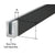 CRL 3m Matte Black Base Shoe Cladding for L56S L21S L25S