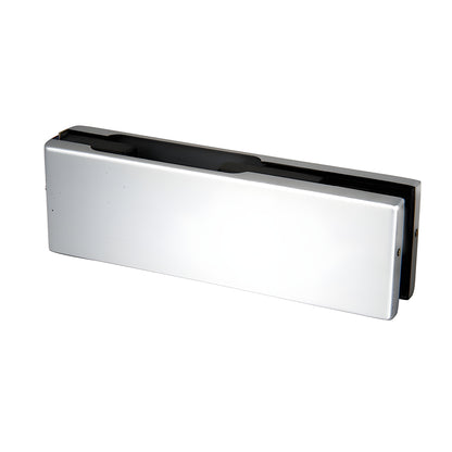 EUR201PS polished stainless steel patch fitting for frameless glass doors (top/bottom), 2 in high