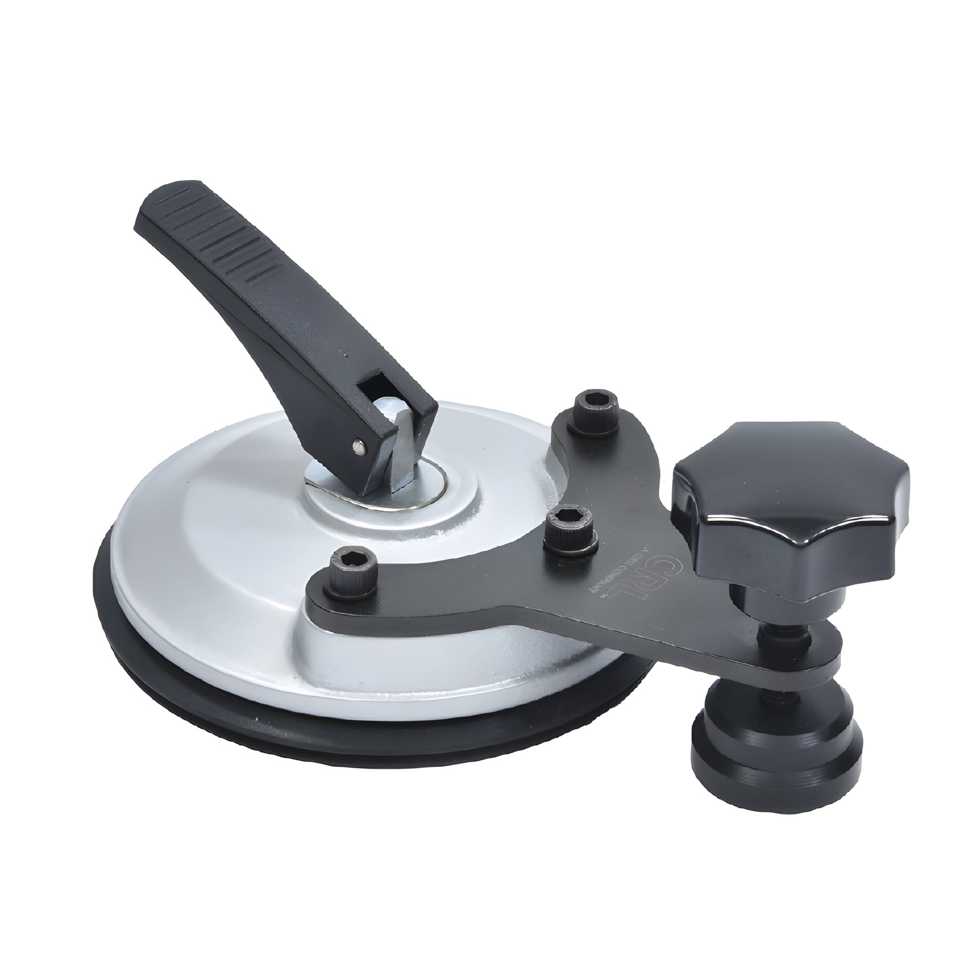 SLT5 aluminum seam height leveling tool with 5-inch suction pad and adjustable clamp lever