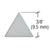 CRL 3/8" No-Wax Stacked Triangle Glazing Points