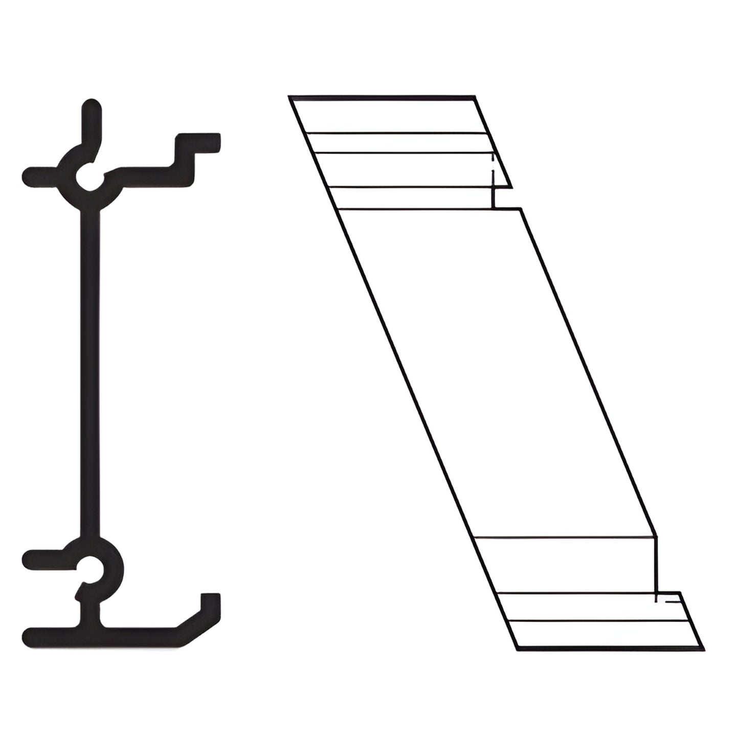 AP727 mill finish extruded aluminum mullion hardware profile - photo and technical line drawing.