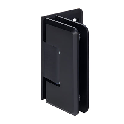 Oil-rubbed bronze beveled brass shower hinge (SKU C0L5440RB), 5 pre-set wall-mount for 3/8-1/2" tempered glass.
