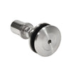 RSF10PS swivel glass attachment, polished 316 stainless steel fitting for 3/8-9/16 tempered glass, flush or cap mount