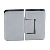 Polished chrome CRL Pinnacle glass-to-glass shower hinge P1N180CH, beveled brass, self-centering, fits 8-12mm glass.