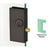 CRL Black Bronze Anodized 2-3/4 x 5-5/8 Deadthrow Center Window Lock