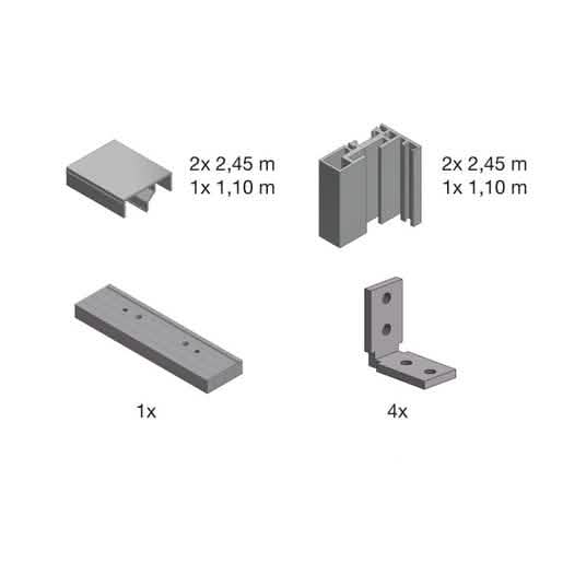 "Fallbrook Matte Black Center Pivot Door Frame Kit for Wall Jambs - Sleek and Modern Desig
