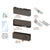 CRL Black Bronze Anodized Patch Door Kit with Lock for Glass Doors