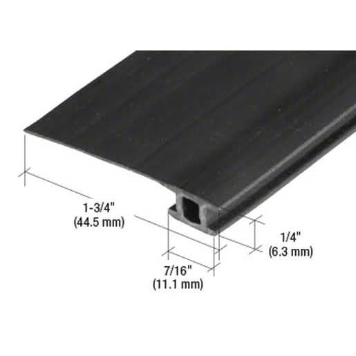 CRL Black 84" Vinyl Bug Strip - Adjustable Width for Doors, 1-3/4", Insect Barrier