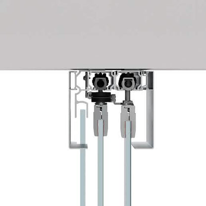 CRL50 Series Two Panel Telescoping Kit - Ceiling Mount, Right Stack, Behind Fixed Panel