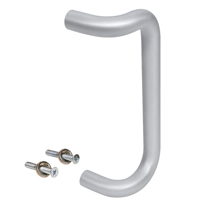 Satin anodized 1 in. offset solid-aluminum door pull with two 1/4-20 thru-bolts, SKU 2952A