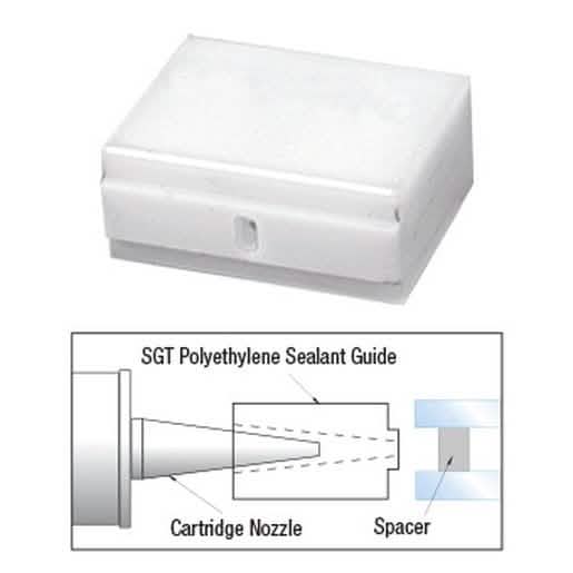 CRL 1/2" Polyethylene Sealant Guide - Durable, precise application tool for sealants.
