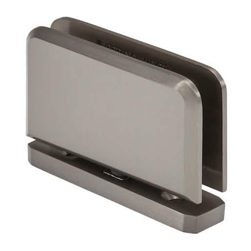 CRL Brushed Nickel Junior Prima Hinge for Top/Bottom Mounting - Sleek & Durable Design