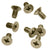 CRL Brushed Bronze 6 x 12 mm Flat Head Phillips Cover Plate Screws