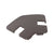 CRL Matte Bronze 135° Notched Center Post Cap for Glass Railing