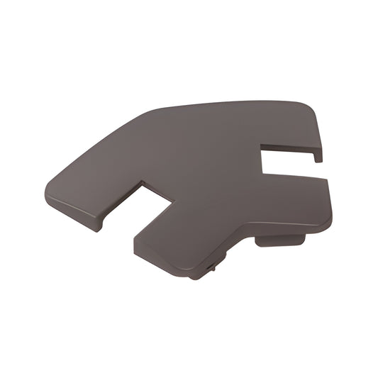 NC13BRZ matte bronze notched rectangular post top cap for glass windscreens.