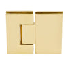 GEN180BR polished brass Geneva glass-to-glass self-centering hinge for 8-12mm tempered glass