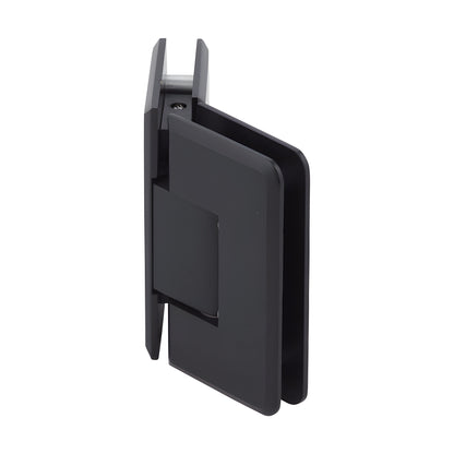 Oil-rubbed bronze beveled glass-to-glass shower hinge, solid brass, 135 pivot - SKU C0L0450RB