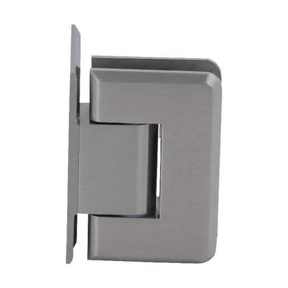 CRL Brushed Nickel Pinnacle Hinge: Adjustable Wall Mount with Offset Back Plate