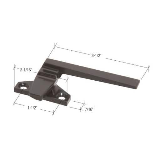 CRL Brown Right Hand Cam Handle Lock for secure and stylish door hardware solutions.