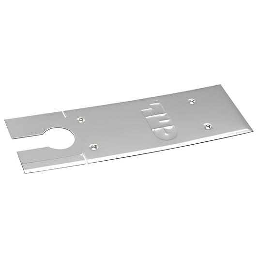 CRL84CPBS brushed stainless steel floor-closer cover plate for CRL8400 series, rectangular with cutout and screw holes