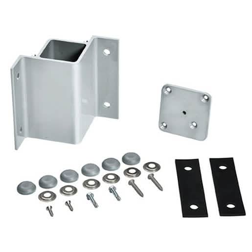 CRL Silver Metallic Inside 90 Degree Fascia Mount Bracket for secure architectural install