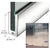 CRL Polished Stainless 35-3/4" Slender Door Rail 2-1/2" Tall No Lock
