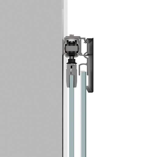 Matte Black Single Sliding Door Kit with Fixed Panel - CRL70 Wall Mount Series
