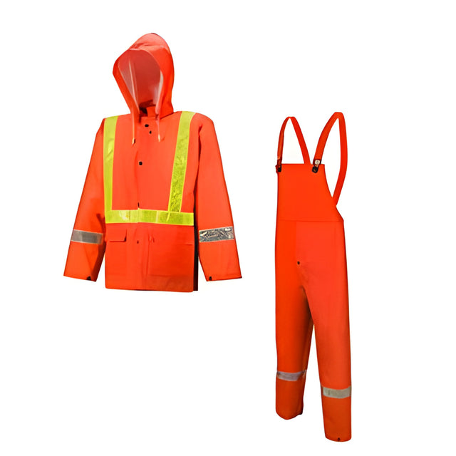 401 Tornado Traffic Rain Suit, Orange, Large – 1 Ea