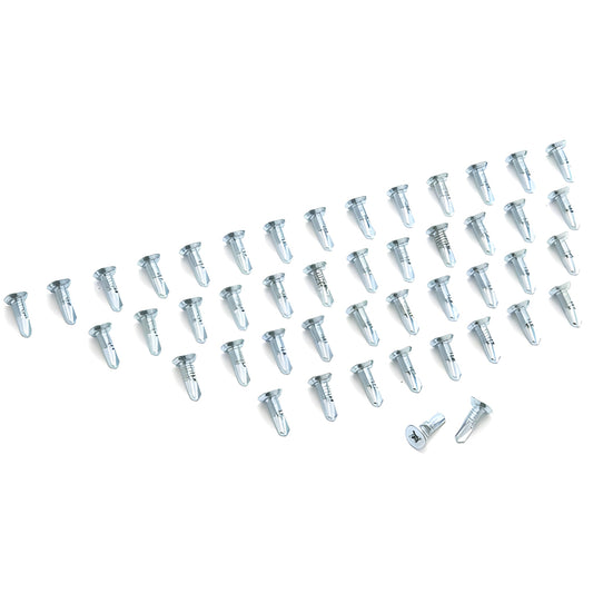 CRL RSP400A pack of 46 aluminum replacement screws for 400/450 series continuous geared hinges
