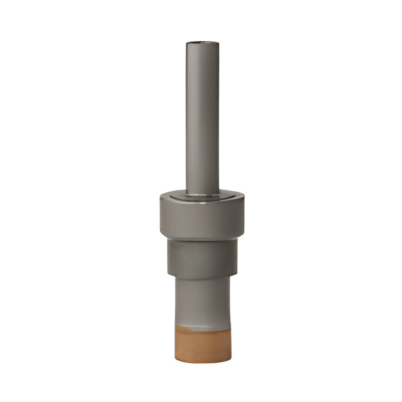 PD58 metal-bond diamond glass drill bit - 5/8" diameter, 3/8" straight shank, gray body with bronze cutting tip.
