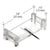 CRL Clear 1/2" x 7/8" Window Grid Clips (Carded) - Replacement