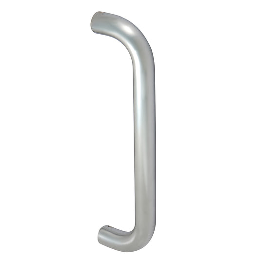 Clear anodized 1 in aluminum Astral II straight pull handle, 12 in long, 25 mm diameter. SKU PR0221112