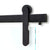 Latitude 34 Meridian Black Stainless Steel Sliding Door Hardware Kit