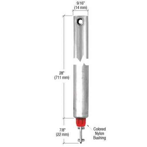 CRL 28" Tubular Spiral Tilt Window Balance with Red Bushing for Smooth Operation