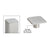 CRL P1 Brushed Stainless Steel Top Post Cap - Post Hardware