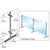 Round Portable Center Post for Partition Panels, 24in x 1in