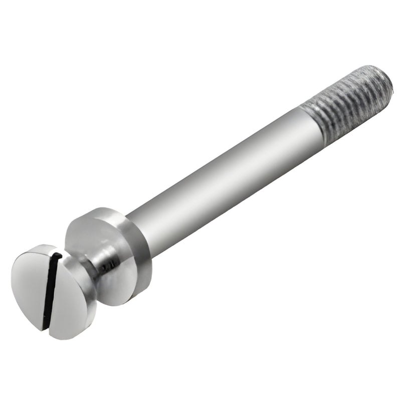 Stainless steel through-bolt adapter bolt DH004AL, 2.5 in length, threaded, for 1-3/4 in (44.5 mm) doors