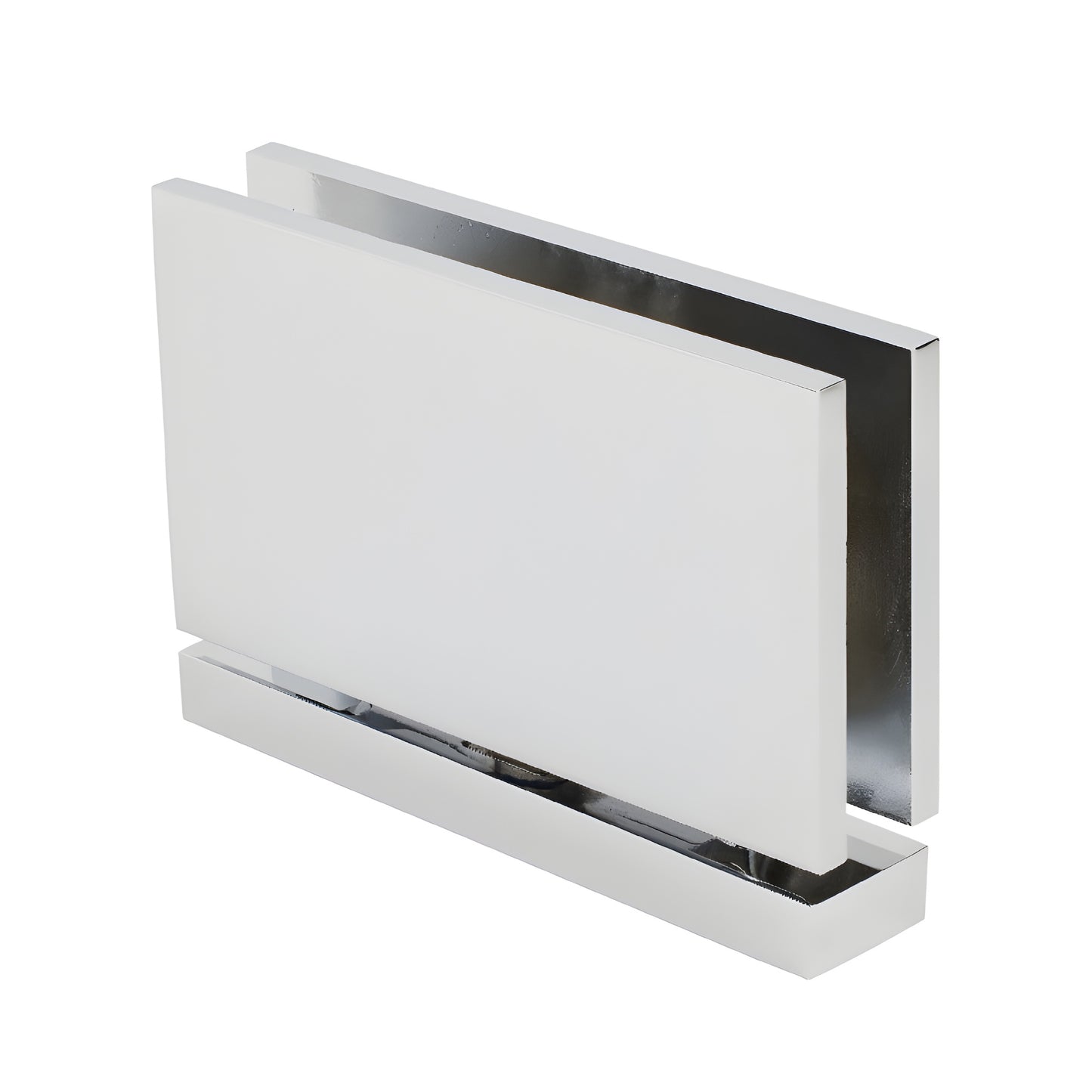 Polished chrome solid-brass top/bottom pivot hinge for 12mm glass shower door - SRCAR01CH