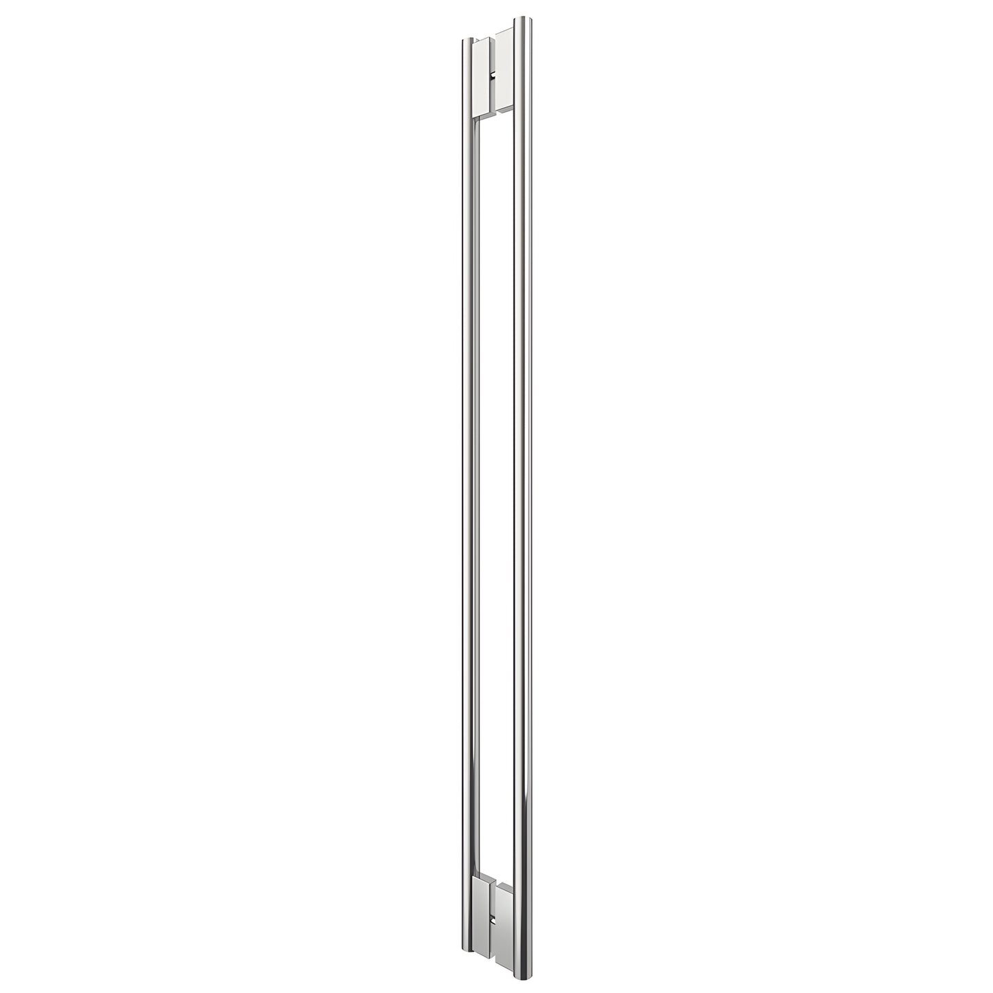 HPH60CPS 60-inch polished stainless steel C-style tubular back-to-back shower door handle for 3/8 glass