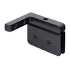 PPH05RMBL matte black beveled brass pivot shower hinge for 8-10mm glass, right-hand wall-mount, self-centering