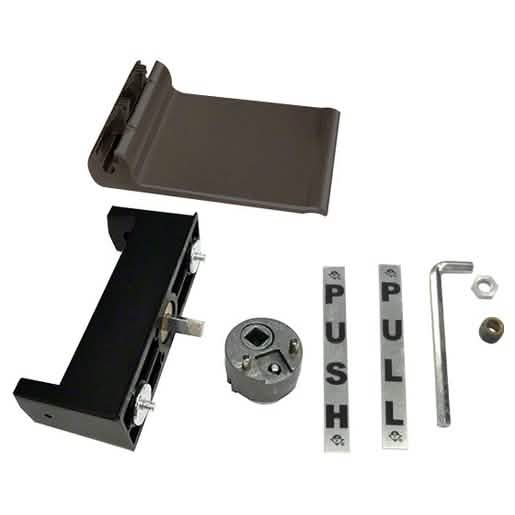 Bronze Anodized Push-Pull Paddle Handle - Push to Right by CRL Adams Rite®