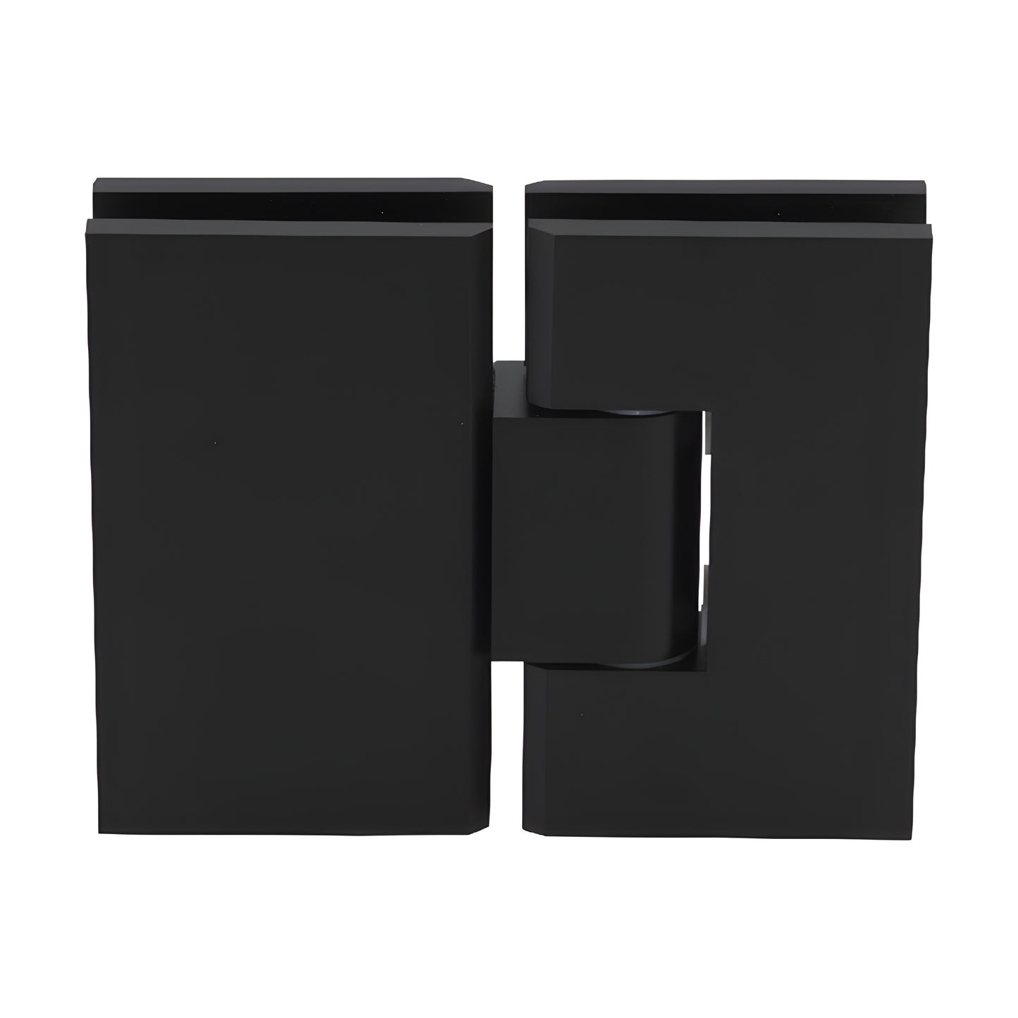 VCT1800RB oil-rubbed bronze square brass 180 glass-to-glass shower hinge, heavy-duty self-centering design.