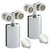 CRL Hydroslide Polished Chrome Sliding Shower Door Roller Kit