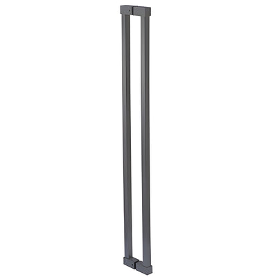CRL Matte Black Cut-to-Size Glass Door Ladder Pull with Square Posts