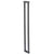 CRL Matte Black Cut-to-Size Glass Door Ladder Pull with Square Posts