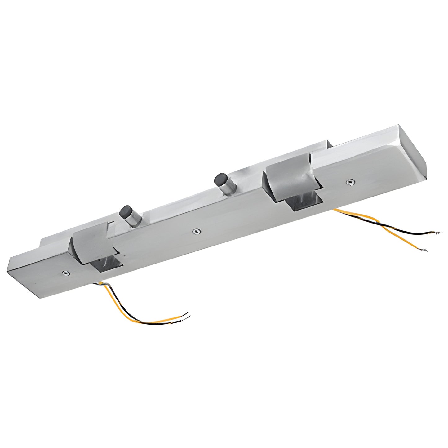 ESK2BSFS brushed stainless steel electric strike keeper for 1/2" or 3/4" tempered glass doors, fail-safe