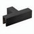 CRL Matte Black 90° Sleeve-Over T-Junction Glass Clamp